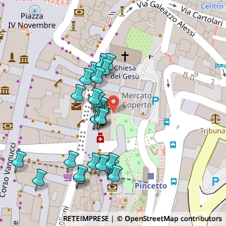 Mappa Piazza Giacomo Matteotti, 06121 Perugia PG, Italia (0.04)