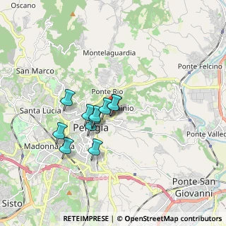 Mappa Via Eugubina, 06122 Perugia PG, Italia (1.35182)