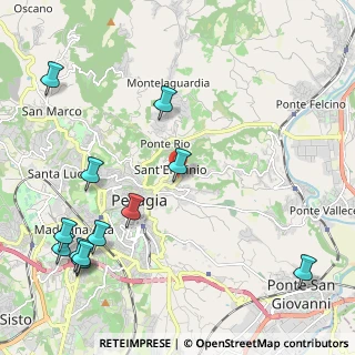 Mappa Via Carlo Cattaneo, 06122 Perugia PG, Italia (2.88833)