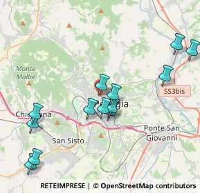 Mappa Via Giovanni Santini, 06123 Perugia PG, Italia (4.46769)