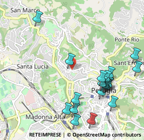 Mappa Via Annibale Vecchi, 06123 Perugia PG, Italia (1.2195)