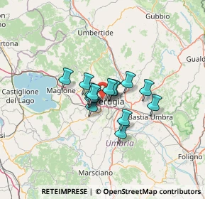 Mappa Via della Moda, 06100 Perugia PG, Italia (7.64267)