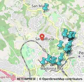 Mappa Via della Moda, 06100 Perugia PG, Italia (1.2585)