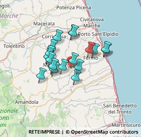 Mappa Via della Stazione, 63844 Grottazzolina FM, Italia (10.3125)