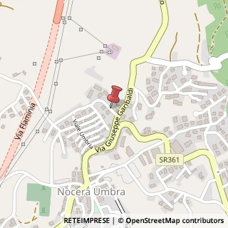 Mappa Via garibaldi 61, 06025 Nocera Umbra, Perugia (Umbria)