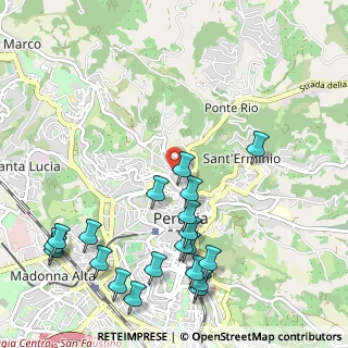 Mappa Via Benedetta, 06123 Perugia PG, Italia (1.3395)