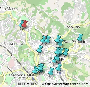 Mappa Via Annibale Vecchi, 06100 Perugia PG, Italia (1.027)