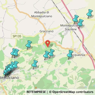 Mappa Via della Piaggia, 53045 Montepulciano SI, Italia (3.6305)