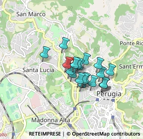 Mappa Via Dante Alighieri, 06123 Perugia PG, Italia (0.602)