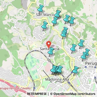 Mappa Strada Santa Lucia, 06127 Perugia PG (1.25)