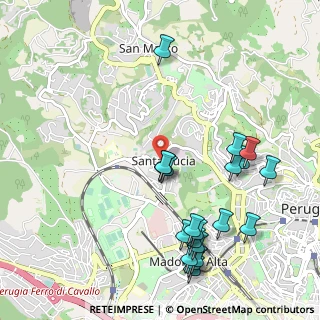 Mappa Strada Santa Lucia, 06127 Perugia PG (1.2345)