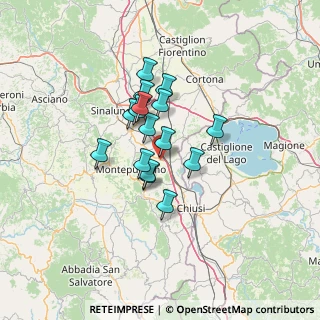 Mappa Via del Colle, 53045 Montepulciano SI, Italia (9.60063)