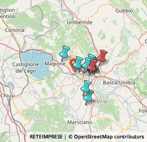 Mappa Via Fontevecchia, 06073 Corciano PG, Italia (7.71083)
