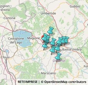 Mappa 06073 Corciano PG, Italia (9.09091)