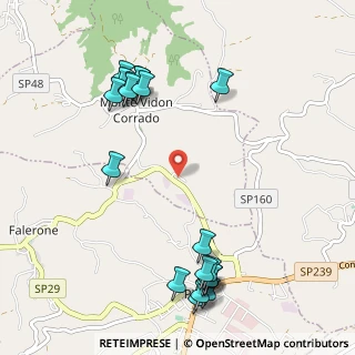 Mappa Via del Lavoro, 63836 Monte Vidon Corrado FM, Italia (1.3205)