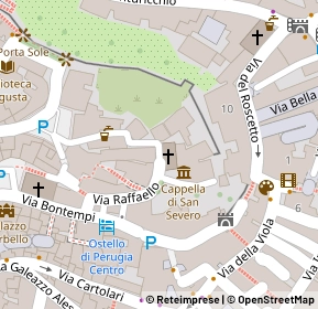 Mappa Piazza Raffaello, 06122 Perugia PG, Italia (0.084)
