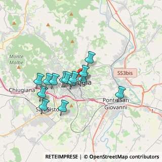 Mappa Via Aquila, 06122 Perugia PG, Italia (2.98143)