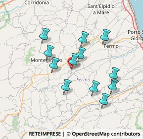 Mappa Via Padre Guido Piergallina, 63844 Grottazzolina FM, Italia (6.72917)