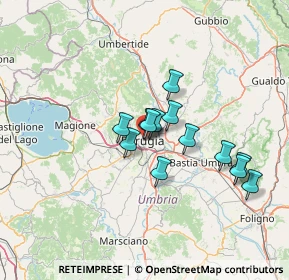 Mappa Via del Carmine, 06121 Perugia PG, Italia (10.70077)