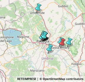 Mappa Via Francolina, 06123 Perugia PG, Italia (7.00167)