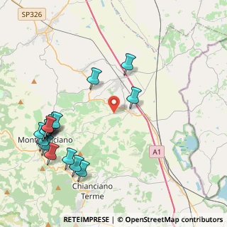 Mappa Via Pian delle Noci, 53045 Montepulciano SI, Italia (5.27688)
