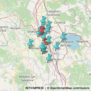 Mappa Via Pian delle Noci, 53045 Montepulciano SI, Italia (9.3775)