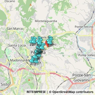 Mappa Via Frà Bevignate, 06122 Perugia PG, Italia (1.20188)