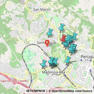 Mappa Via della Tintoria, 06125 Perugia PG, Italia (1.005)