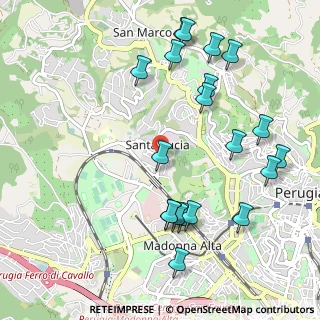 Mappa Via della Tintoria, 06125 Perugia PG, Italia (1.2145)