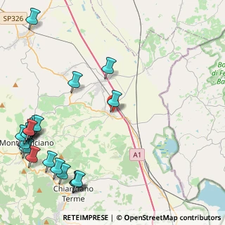 Mappa Via di Fontegrande, 53045 Montepulciano SI, Italia (6.6355)
