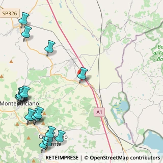 Mappa Via di Fontegrande, 53045 Montepulciano SI, Italia (7.0865)