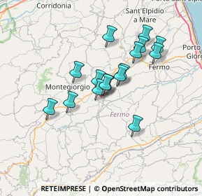 Mappa Via Segni, 63844 Grottazzolina FM, Italia (5.80938)