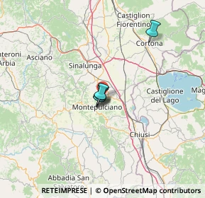 Mappa Via Provinciale di Montepulciano, 53045 Montepulciano SI, Italia (32.986)