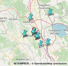 Mappa Via Provinciale di Montepulciano, 53045 Montepulciano SI, Italia (9.65167)