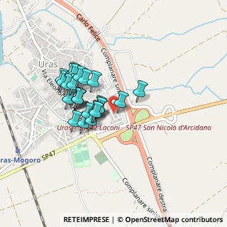 Mappa Via degli Asfodeli, 09099 Uras OR, Italia (0.38148)