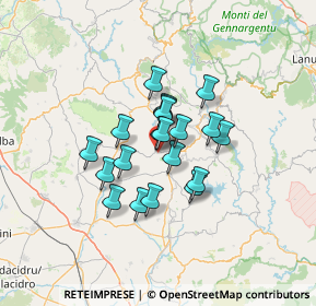 Mappa Via degli Artigiani, 08030 Gergei CA, Italia (9.8425)