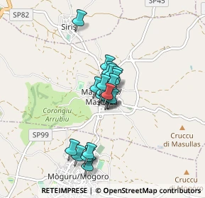 Mappa Via Nazionale, 09090 Masullas OR, Italia (0.6125)