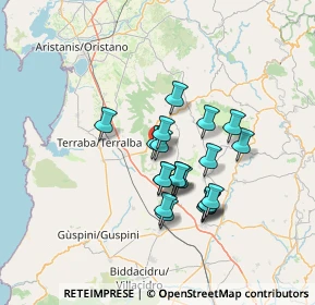 Mappa Via Nazionale, 09090 Masullas OR, Italia (11.6975)