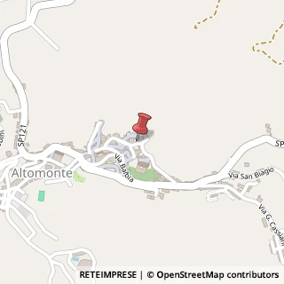Mappa Piazza Castello, 6, 87042 Altomonte, Cosenza (Calabria)