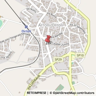 Mappa Corso Cavour, 24, 08030 Orroli, Medio Campidano (Sardegna)