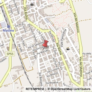 Mappa Via Torino, 68, 73046 Matino, Lecce (Puglia)