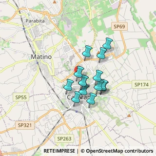 Mappa Via Eugenio Montale, 73042 Casarano LE, Italia (1.34643)