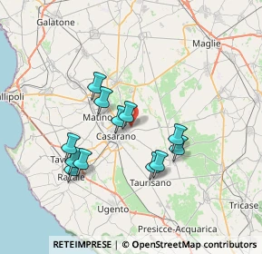 Mappa Contrada Spagnolo, 73042 Casarano LE, Italia (6.85333)