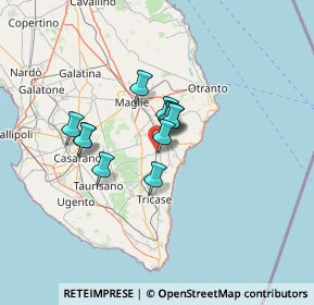 Mappa Via S. Leonardo, 73038 Spongano LE, Italia (9.06667)