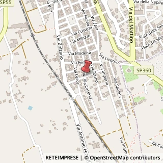 Mappa Via padova 4, 73046 Matino, Lecce (Puglia)