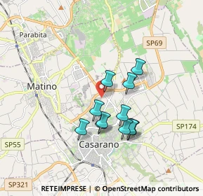 Mappa Via Lussemburgo, 73042 Casarano LE, Italia (1.50909)