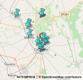 Mappa Via Lussemburgo, 73042 Casarano LE, Italia (3.02357)