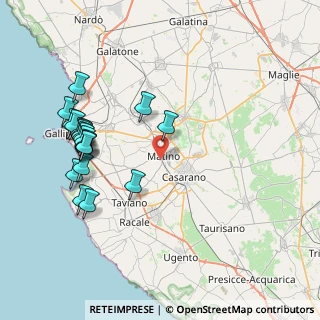 Mappa Via Luciano Manara, 73046 Matino LE, Italia (9.453)