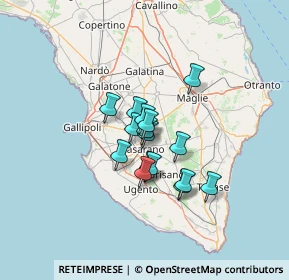 Mappa Sp 322 Per Collepasso, 73042 Casarano LE, Italia (8.90875)