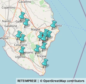 Mappa Vicinali Monti, 73038 Spongano LE, Italia (12.52385)